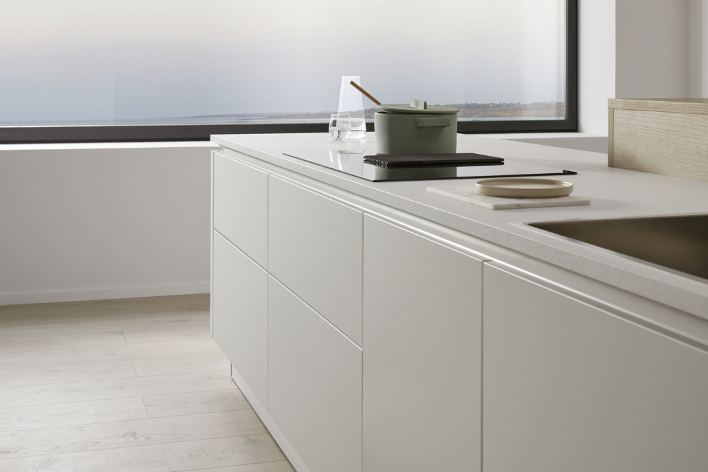 neo LEAF - Sandesche / Soft Lack - Weiß softmatt